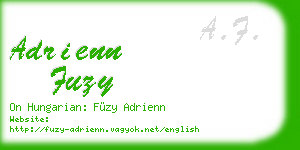 adrienn fuzy business card