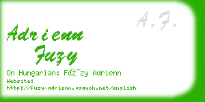 adrienn fuzy business card